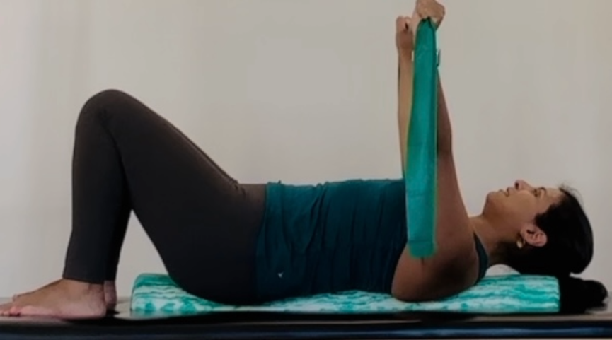 pilates on the roller