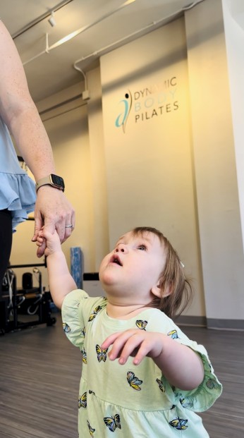 Toddler visits Dynamic Body Pilates