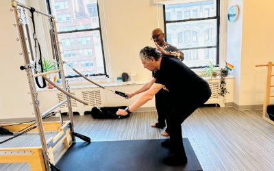 Stew is a beginner at Dynamic Body Pilates